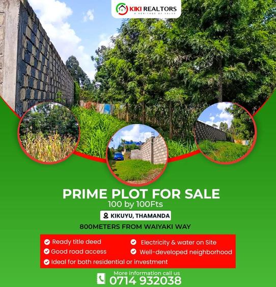 Residential Land in Kikuyu Town