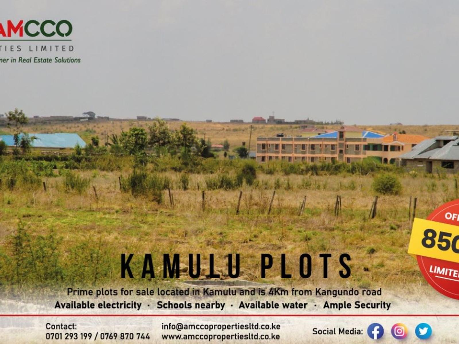 Land for Sale in Kamulu for KES 850,000 BuyRentKenya