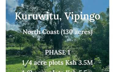 1,000 m² Land at Kuruwitu