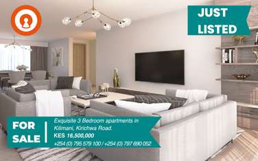 3 Bed Apartment with En Suite in Kilimani