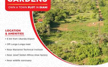 0.125 ac land for sale in Diani