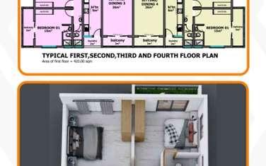 3 Bed Apartment with En Suite in Mtwapa