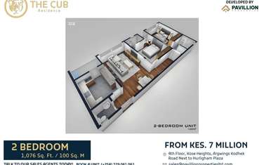 2 Bed Apartment with En Suite at Thogori Court