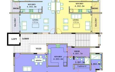2 Bed Apartment with En Suite in Mombasa Island