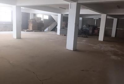 Warehouse with Backup Generator in Industrial Area