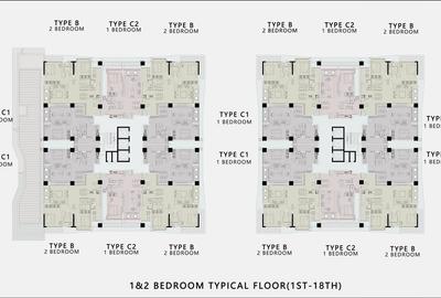 1 Bed Apartment with Swimming Pool in Westlands Area