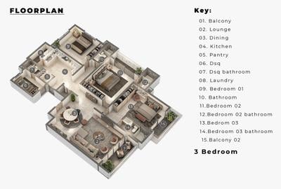 Serviced 3 Bed Apartment with En Suite at Mombasa Malindi Highway - 2