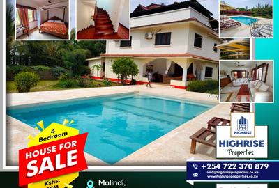 4 Bed House with Swimming Pool in Malindi