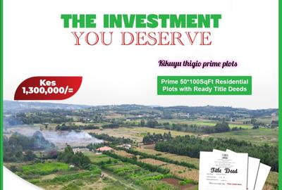 Residential Land in Kikuyu Town