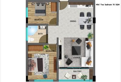 2 Bed Apartment with Swimming Pool at Mombasa Road - 2