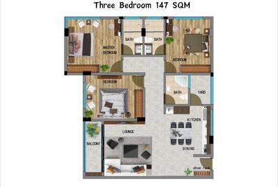 Studio Apartment with Swimming Pool at Mombasa Road - 2