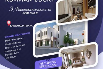 3 Bed Villa with En Suite at Kanamai Area