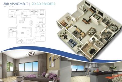 2 Bed Apartment with En Suite in Nyali Area