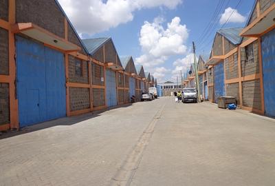 Warehouse with Backup Generator in Industrial Area