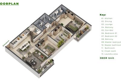 3 Bed Apartment with Swimming Pool at Naivasha Road - 2