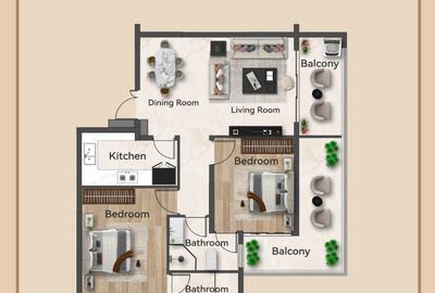 1 Bed Apartment with Swimming Pool in Kileleshwa - 3