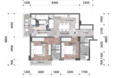 2 Bed Apartment with En Suite in Riara Road - 2