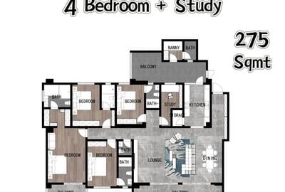 3 Bed Apartment with En Suite at Othaya Road