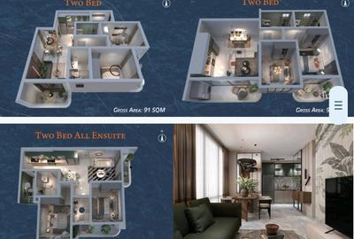 2 Bed Apartment with Swimming Pool in Kilimani