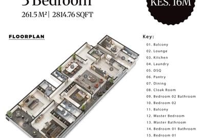 3 Bed Apartment with En Suite at Nyali - 2