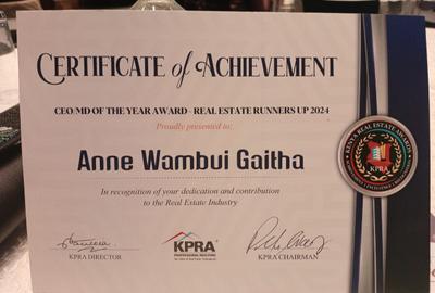 CEO of the year- Real Estate Runners up