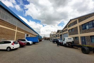 Warehouse with Backup Generator in Industrial Area