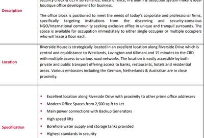 5,000 ft² Office with Service Charge Included in Riverside
