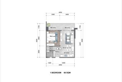 1 Bed Apartment with Swimming Pool at General Mathenge - 3