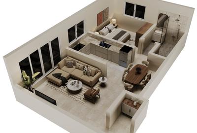 1 Bed Apartment with Swimming Pool at Mwamba Drive - 3
