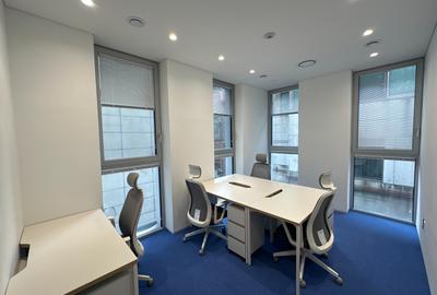 Furnished 120 m² Office with Service Charge Included at Purple Tower