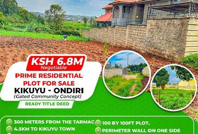 1,000 m² Residential Land at Ondiri