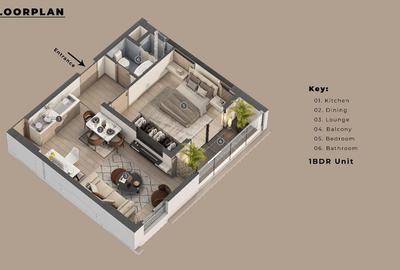 2 Bed Apartment with En Suite in Kilimani - 2