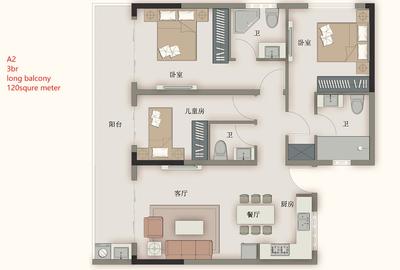 Studio Apartment with Swimming Pool in Kileleshwa - 3