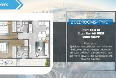 Serviced 1 Bed Apartment with En Suite in Brookside