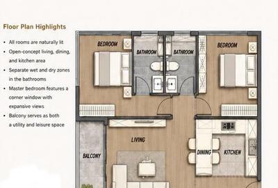 1 Bed Apartment with Swimming Pool in Westlands Area - 3
