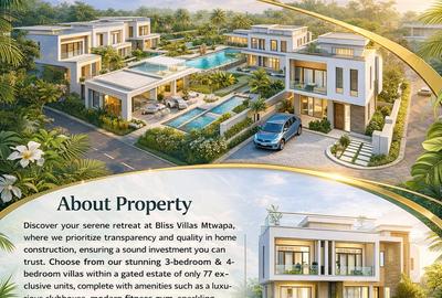 4 Bed Townhouse with En Suite at Mtwapa