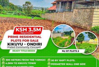 500 m² Residential Land at Ondiri