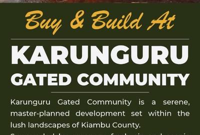 10,000 ft² Residential Land at Karunguru Gated Estate