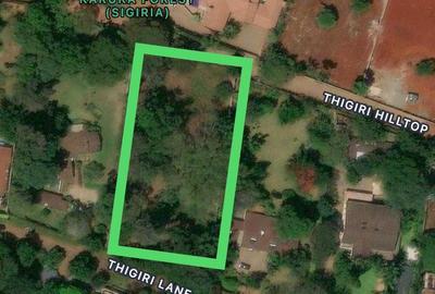 1 ac Land at Thigiri Lane.