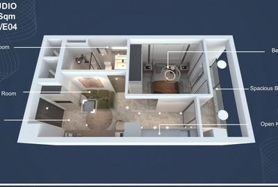 Studio Apartment with Swimming Pool at Ring Road Parklands - 3