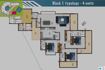 3 Bed Apartment with En Suite at Nyali - 2