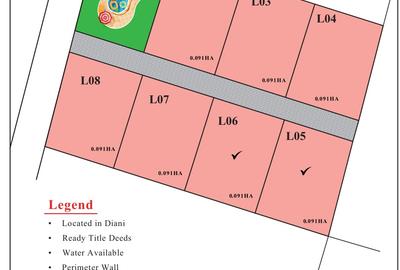 0.25 ac Land at Diani - 2