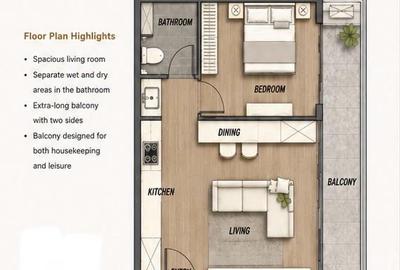 1 Bed Apartment with Swimming Pool in Westlands Area - 2