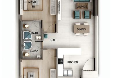2 Bed Apartment with Swimming Pool in Riara Road - 3