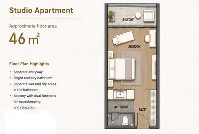 Studio Apartment with Swimming Pool in Westlands Area - 4