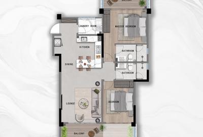 2 Bed Apartment with En Suite in Riverside