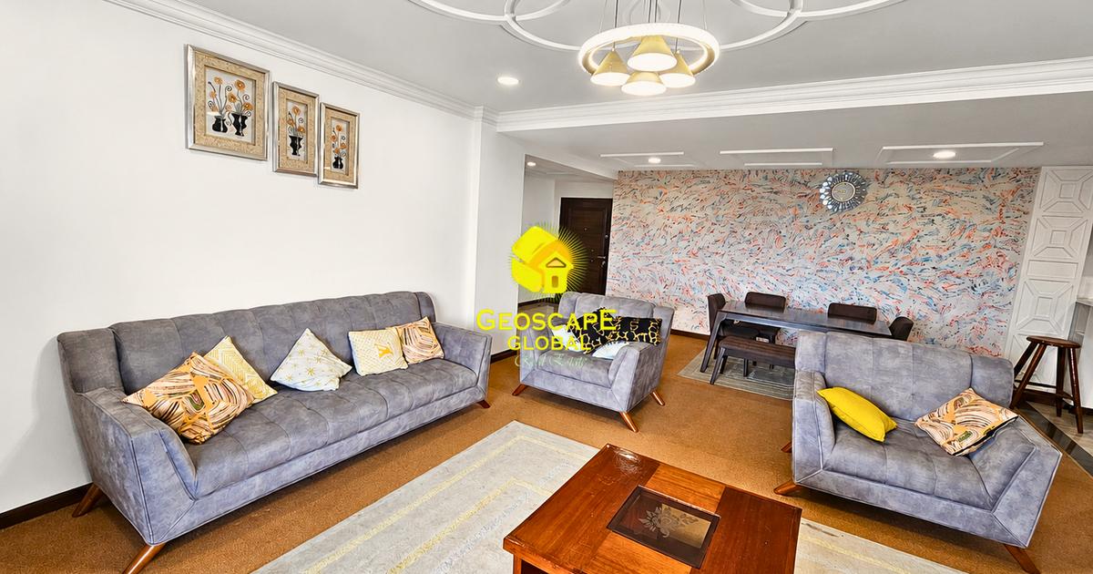 Furnished 3 Bed Apartment with En Suite in Kileleshwa