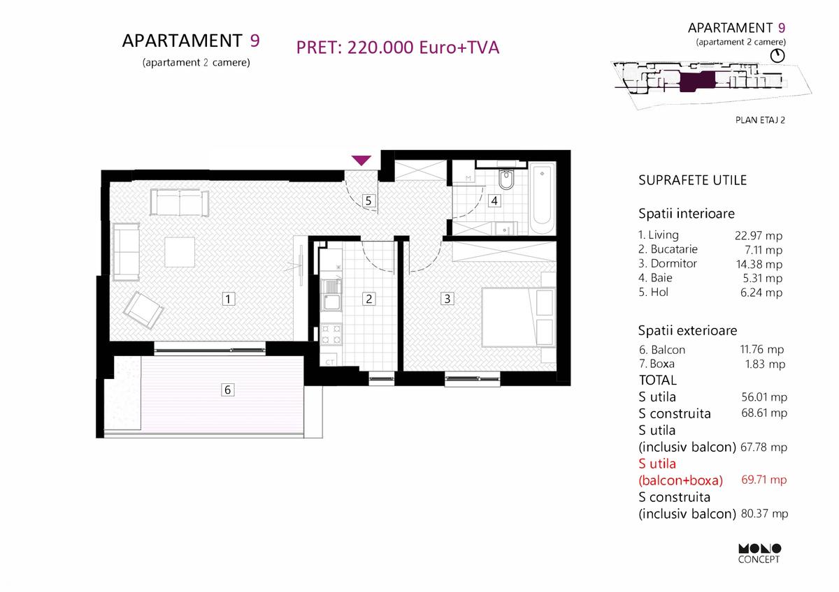 Tunari 32 Residence, zona Dorobanți, București - 8 Tunari 32 Residence, zona Dorobanți, București - 8