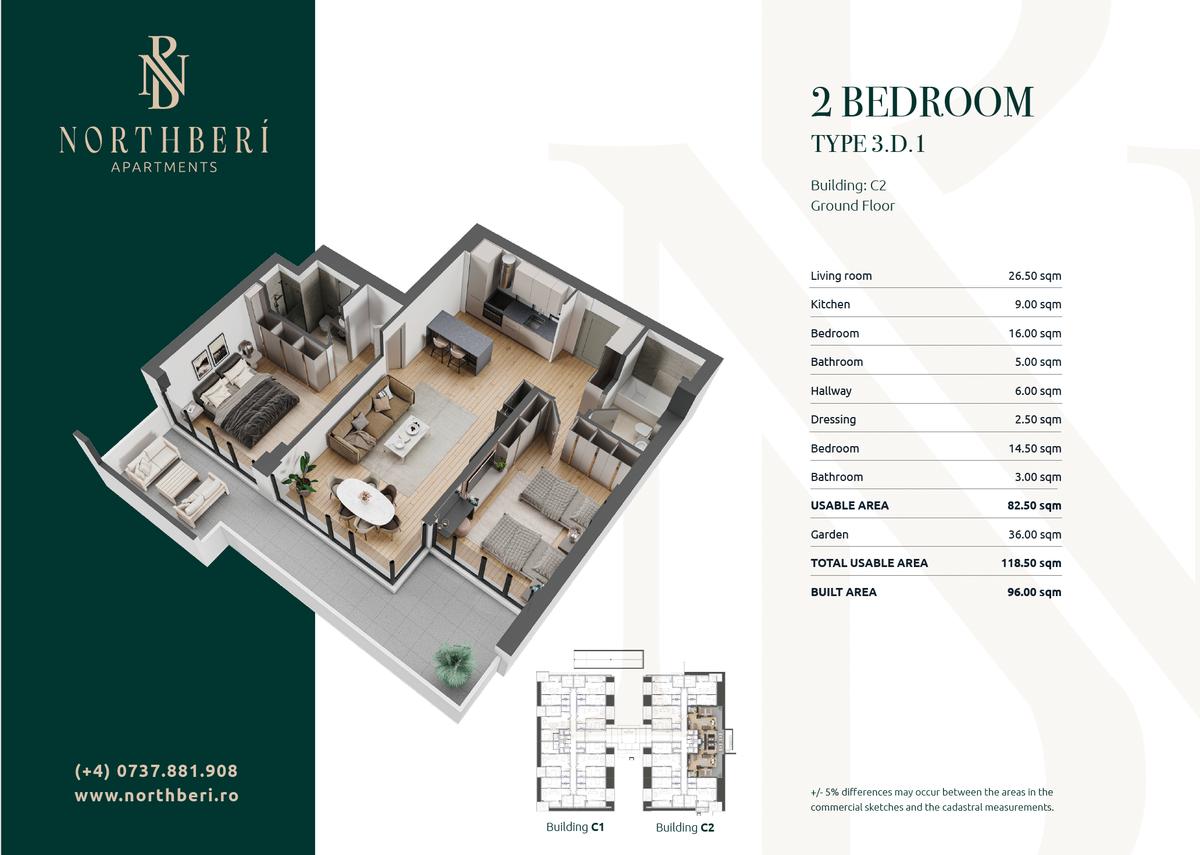 Northberi Apartments, zona Băneasa, București - 9