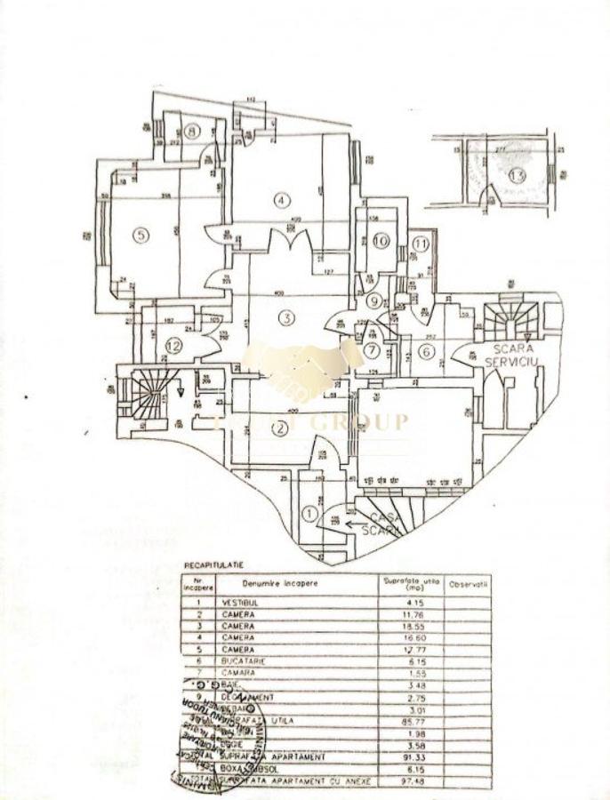 CONSOLIDAT | Armeneasca | Apartament 4 camere  | Boxa | Lift | - 20